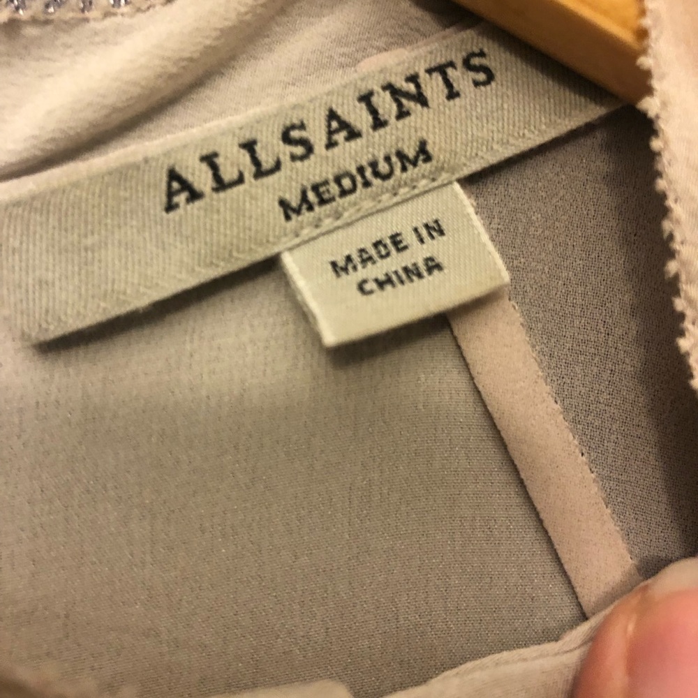 All Saints - Silky Loose Asian Inspired Dress - Picture 3 of 3